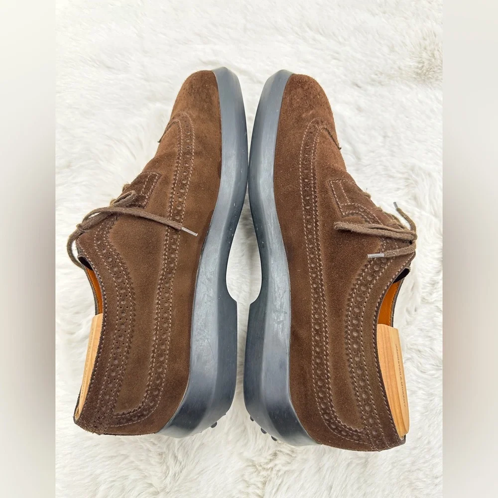 Tod’s Brown Suede lace up Oxford Shoes men’s‎ derby size 9.5